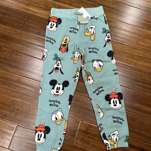 Disney H&M Character Print Jogger Pants size 9-10 - Picture 1 of 2